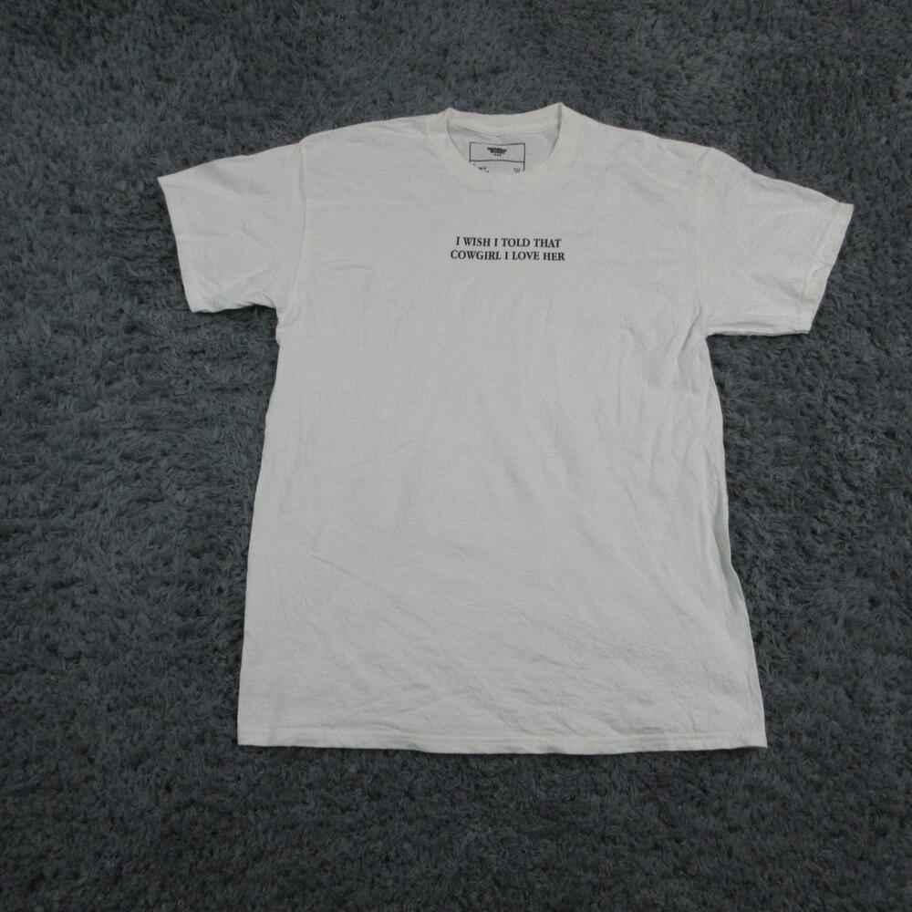 Midnight Bandit Shirt Mens Large White I Wish I Told That Cowgirl Love T-Shirt